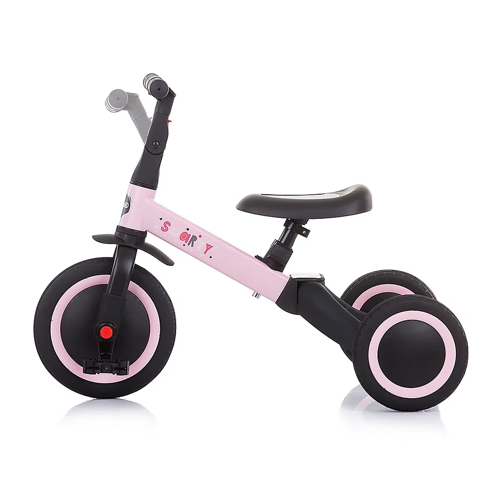 Tricicleta si bicicleta Chipolino Smarty 2 in 1 light pink 1 an [2]