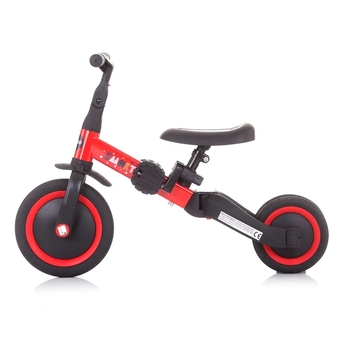 Tricicleta si bicicleta Chipolino Smarty 2 in 1 red 1 an [2]