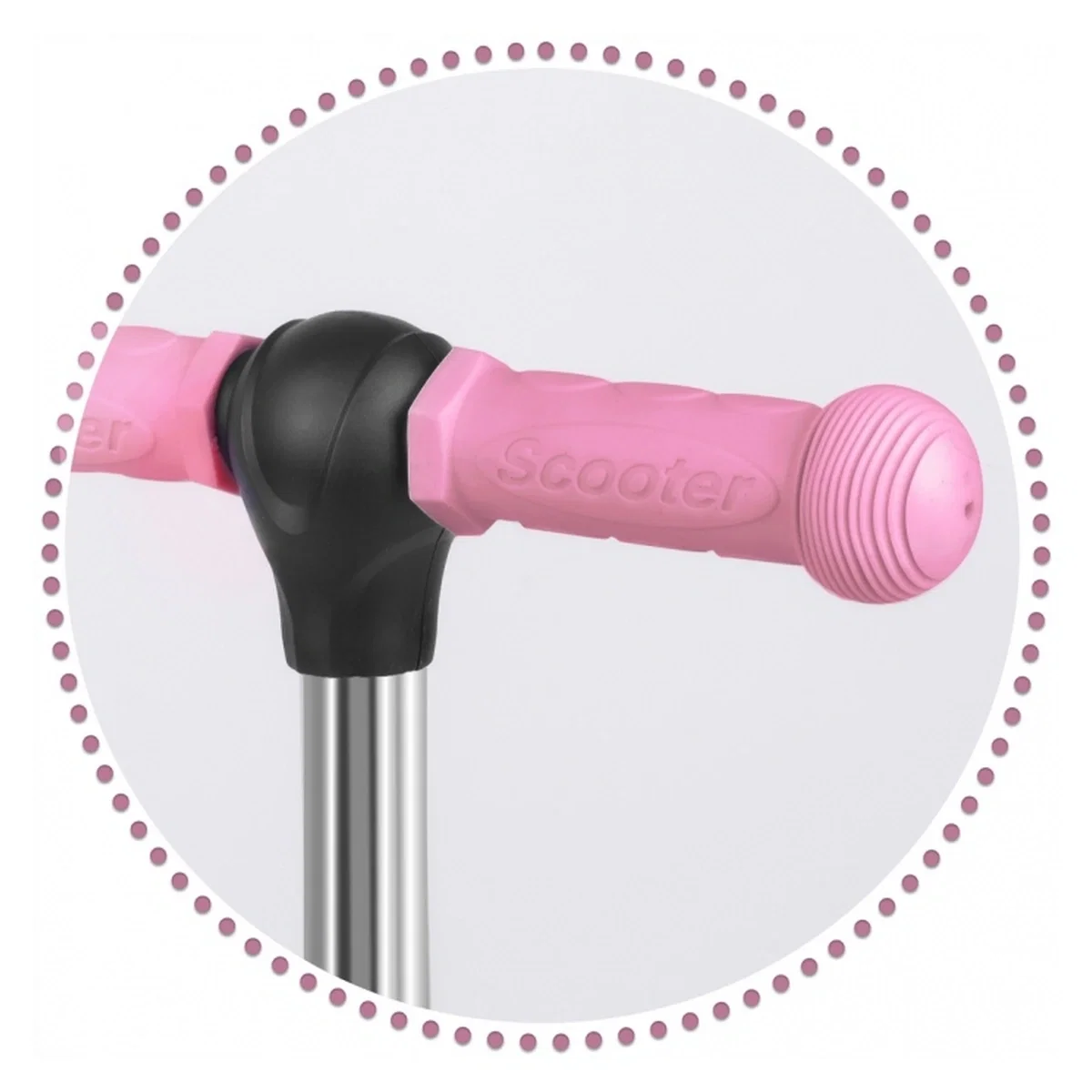 Trotineta 3 in 1 cu roti cu LED Ricokids Todi - Roz 3 ani+ [4]