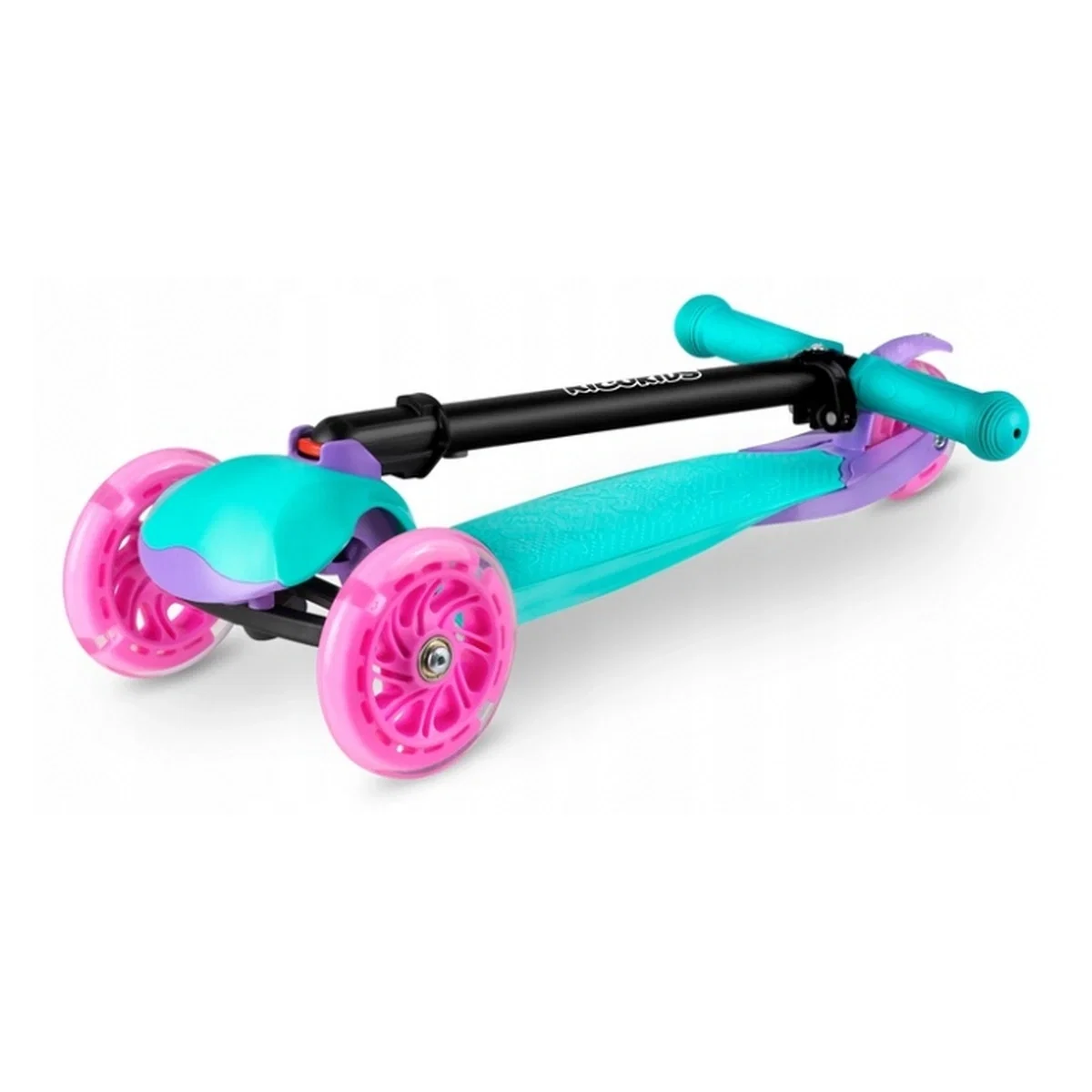 Trotineta cu roti cu LED Ricokids Loco - Turcoaz cu roz [7]