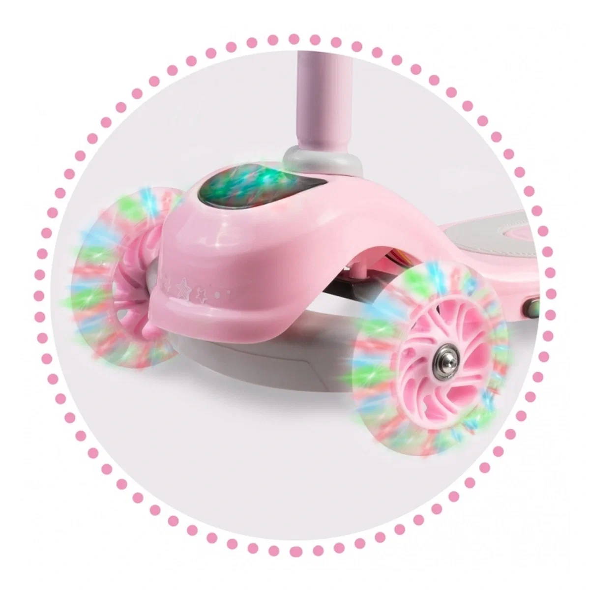 Trotineta cu roti cu LED Ricokids Piko - Roz [1]
