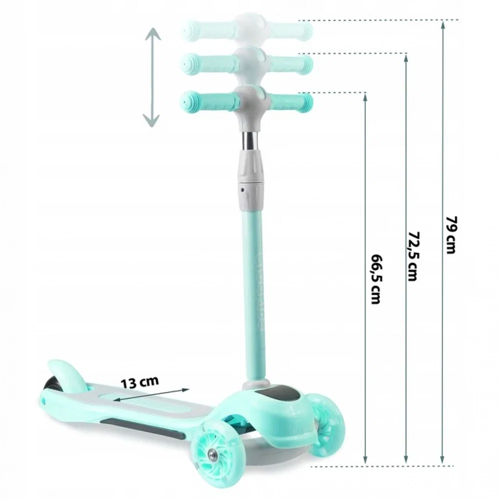 Trotineta Cu Roti Cu Led Ricokids Piko Turcoaz [5]