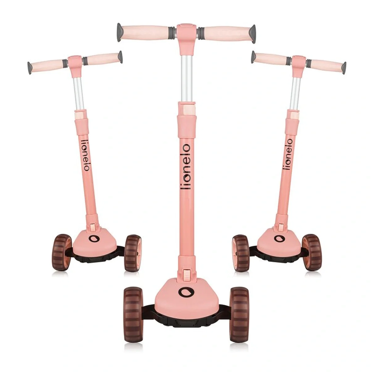 Trotineta, Lionelo, Franky, Pliabila, Pana la 50 kg, Sezut detasabil, Roti cu LED, 12 luni+, Pink Rose [10]
