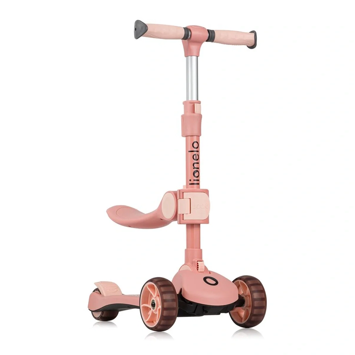 Trotineta, Lionelo, Franky, Pliabila, Pana la 50 kg, Sezut detasabil, Roti cu LED, 12 luni+, Pink Rose [15]
