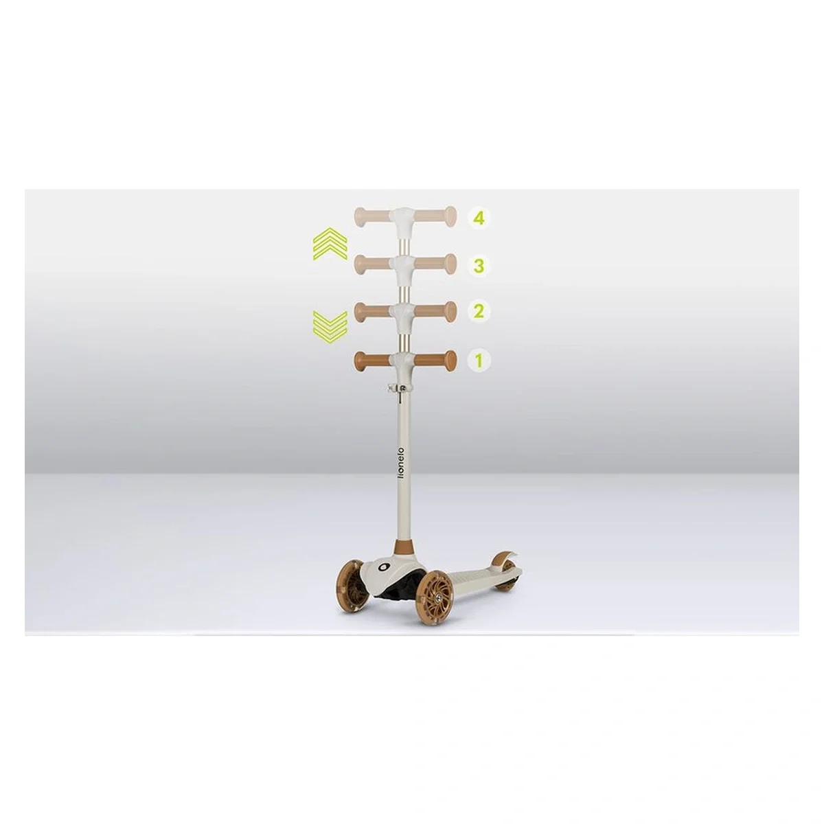 Trotineta, Lionelo, Jessy, Pana la 50 Kg, lumini LED, 3 ani+, Maro [14]