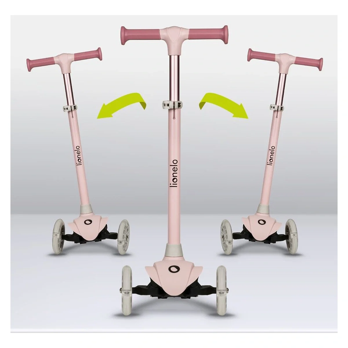 Trotineta, Lionelo, Jessy, Pana la 50 Kg, lumini LED, 3 ani+, Roz [24]