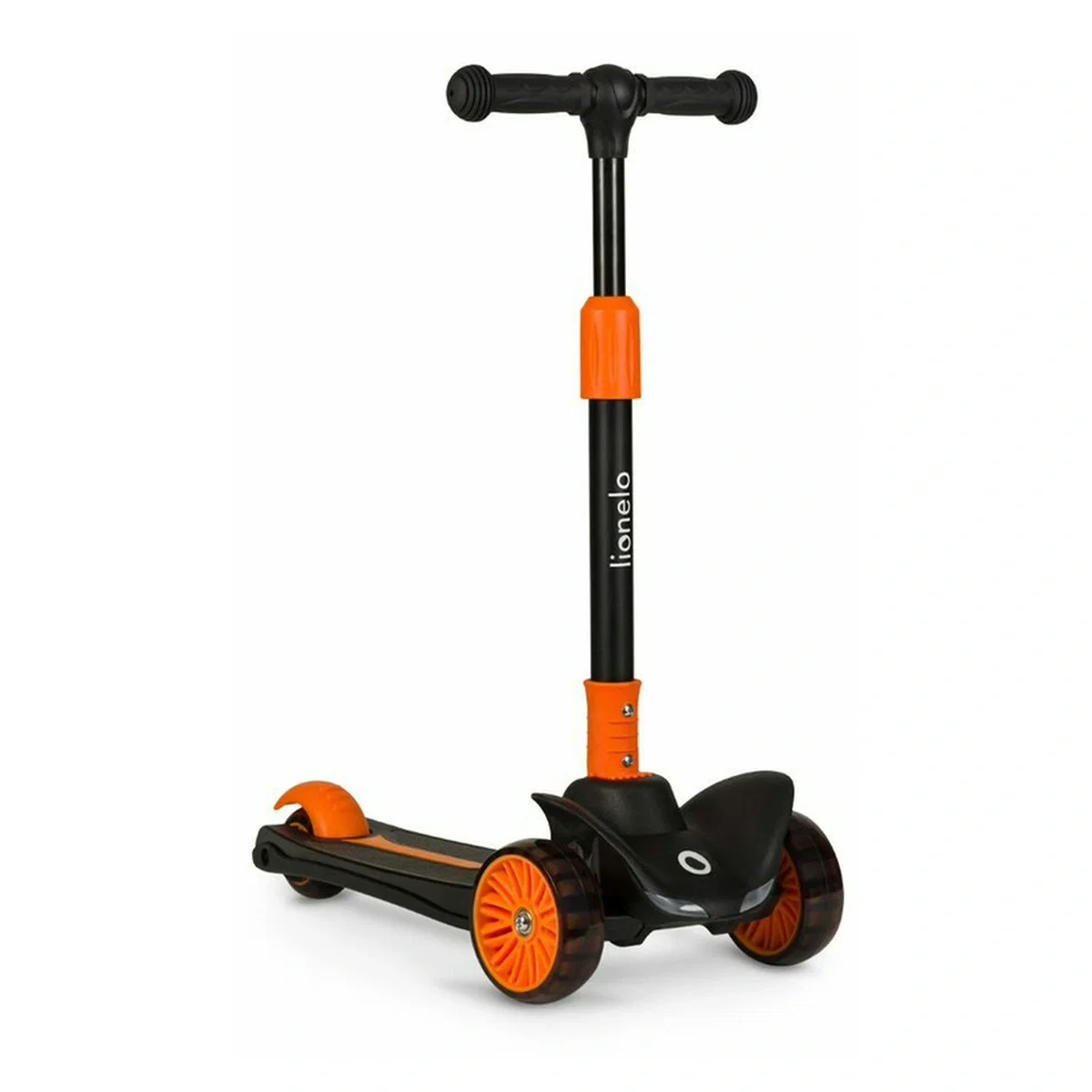 Trotineta, Lionelo, Timy, Copii, Ultrapliabila, Pana la 50 Kg, Lumini LED, 3 ani+, Portocaliu/Negru [4]