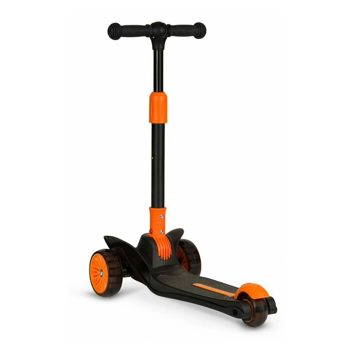 Trotineta, Lionelo, Timy, Copii, Ultrapliabila, Pana la 50 Kg, Lumini LED, 3 ani+, Portocaliu/Negru [6]
