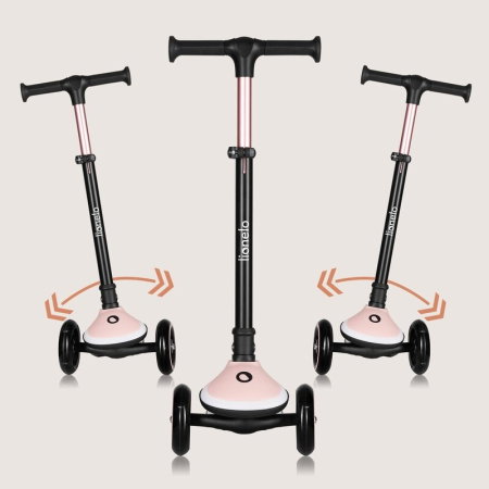 Trotineta , Lionelo, Mey, Ultrapliabila, Cu lumini si cosulet, Maner ajustabil pe inaltime, 3 ani+, Pana la 50 Kg, [26]