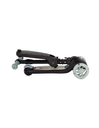 Trotineta transformabila cu sezut pliabil si lumini LED, Momi Debe - Black [4]