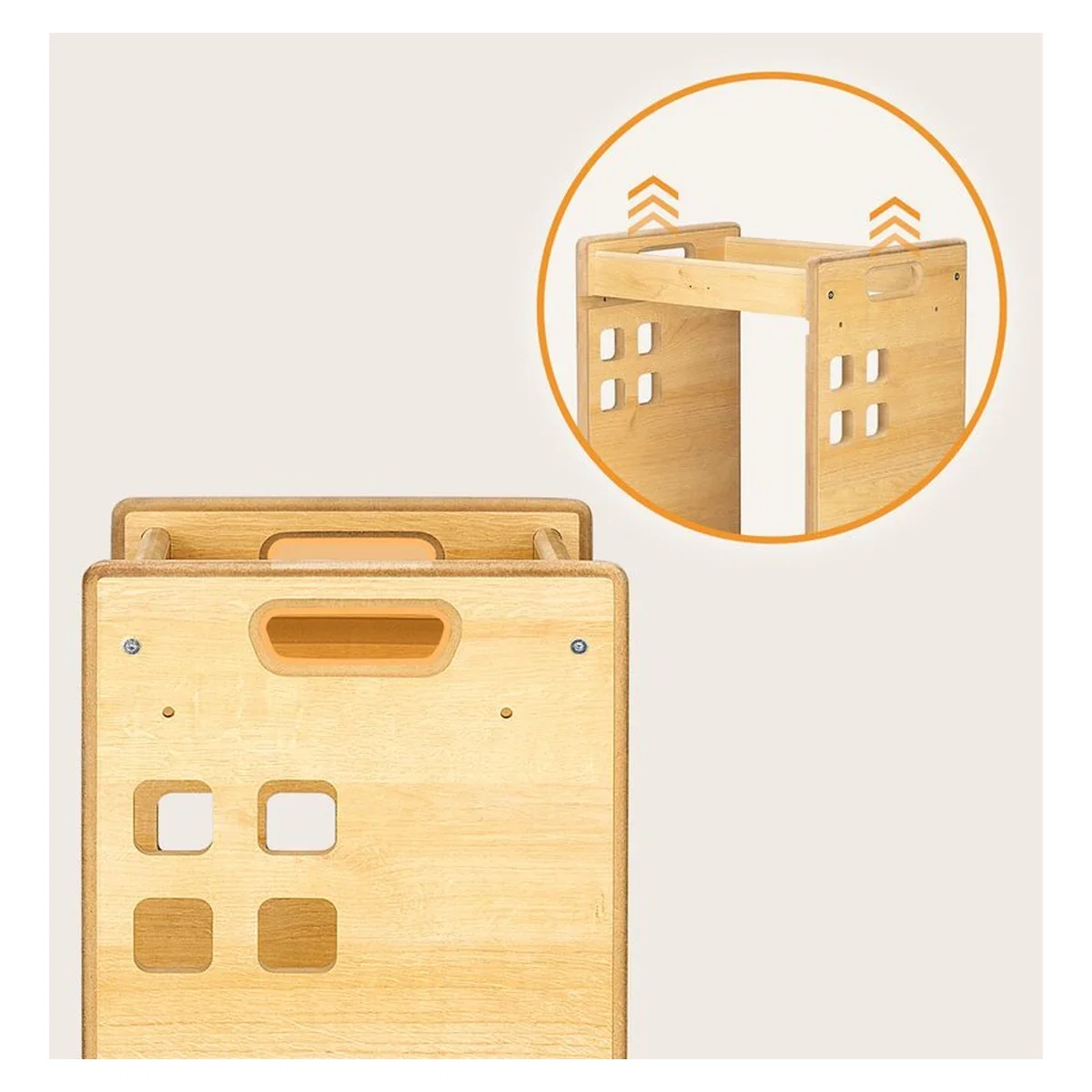 Turn de invatare Montessori, Lionelo, Cass, Functie de raft pentru carti, Alb 12 luni [14]