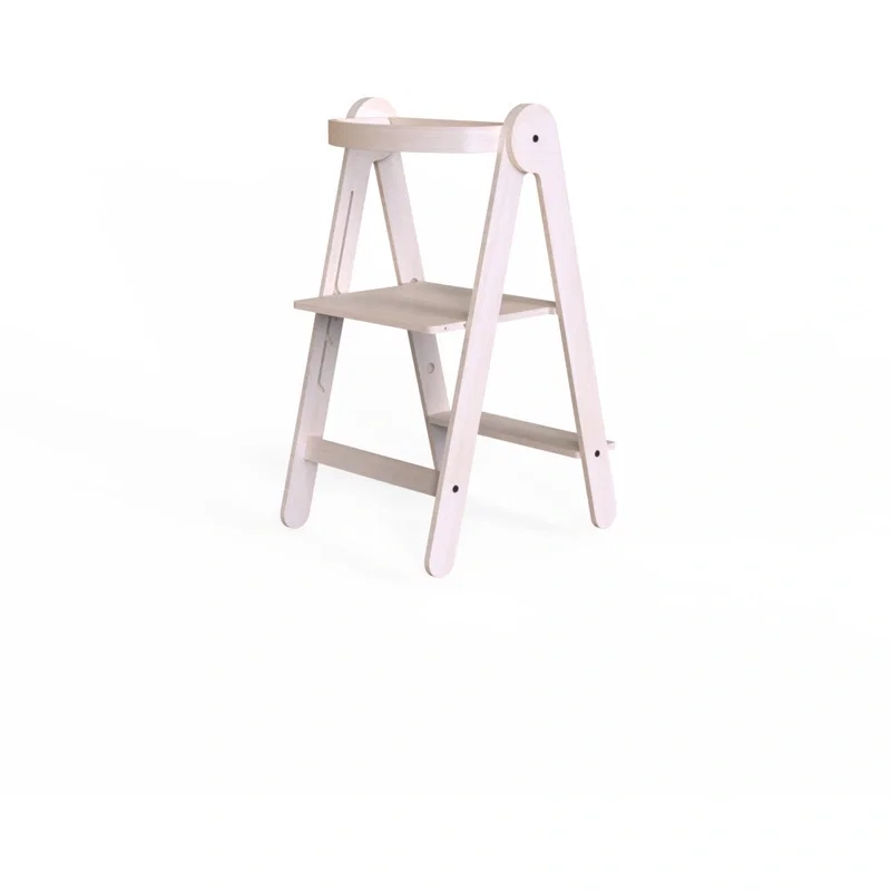 Turn de invatare pliabil MamaToyz Learning Tower din lemn, Natur 5 ani [1]