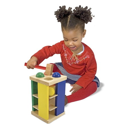 Turnul din lemn cu ciocan si bile Melissa and Doug [1]