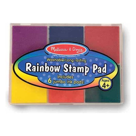 Stampile si abtibilduri - Tusiera Curcubeu cerneala nontoxica Melissa & Doug