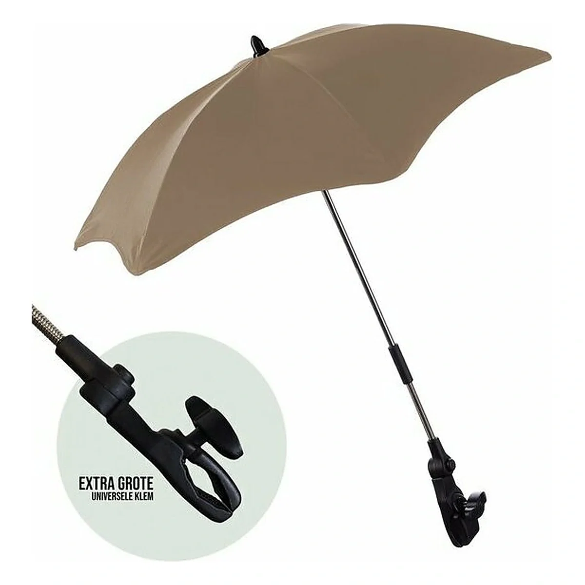 Umbrela carucior, FreeON, Universala, Din material impermeabil, Cu filtru UPF 50+, Anti-UV, Brown 0 luni+ [3]
