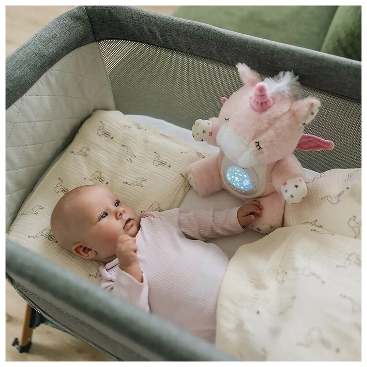 Unicorn Muzical cu Proiector, Free2Play, Cu 7 modele de proiectie, Cu sunete si melodii 0 luni+ [5]