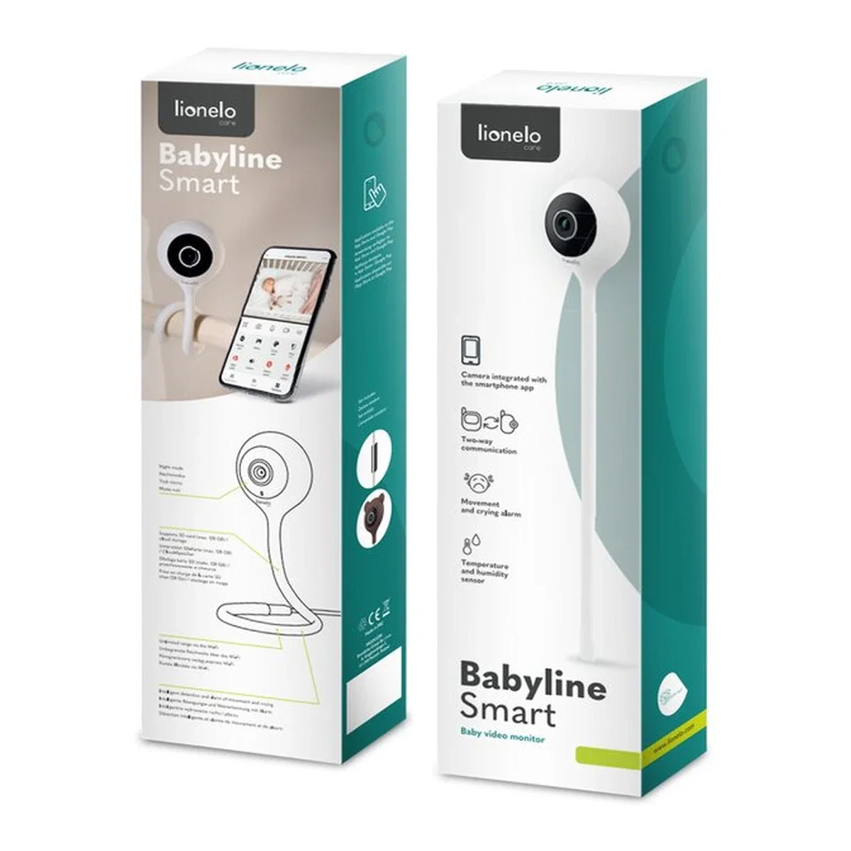 Video monitor, Babyline Smart, cu cablu USB, Conexiune Wifi, Comunicare bidirectionala, Senzor de temperatura, Alb [11]