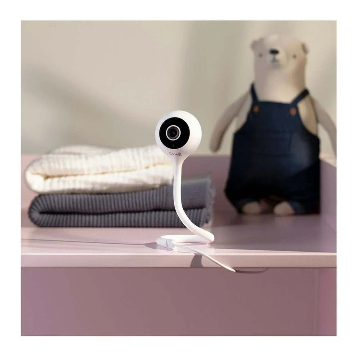 Video monitor, Babyline Smart, cu cablu USB, Conexiune Wifi, Comunicare bidirectionala, Senzor de temperatura, Alb [10]