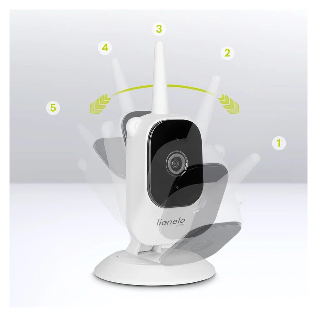 Video monitor, Lionelo, Babyline 3.2, Full HD, Comunicare bidirectionala, 2.8 inch, Alb [19]