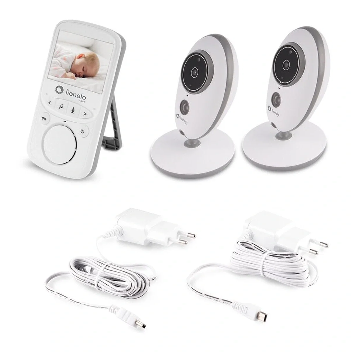 Videofon Babyline 5.1 , Wireless, Cu melodii, Cu doua camere independente Lionelo [5]