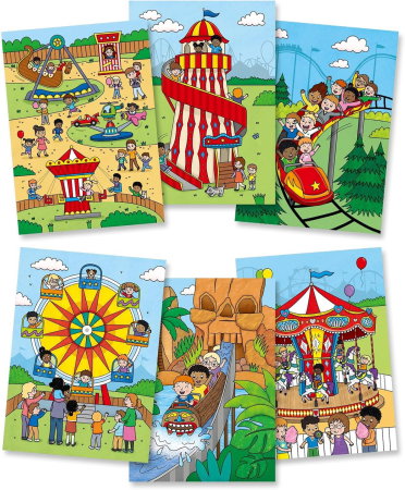 Water Magic: Carte de colorat Parcul de distractii [1]