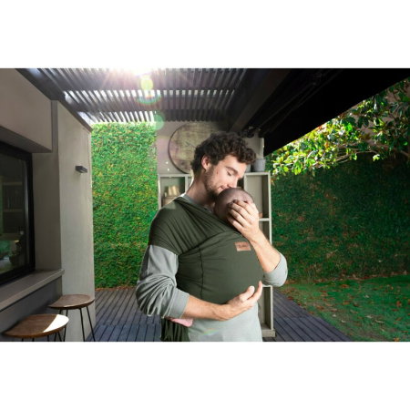 Wrap bebe, Jane, Cocoon, Ergonomic, De la nastere pana la 20 Kg, Cu multiple pozitii de purtare, Botanic [3]