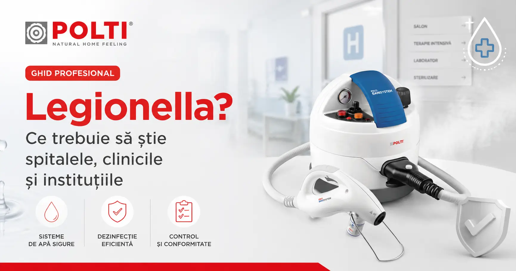 Legionella: ce este bacteria din apă, cum se transmite și cum se elimină riscul în spitale, clinici și instituții