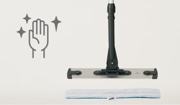 Moppy Red the final solution for steam cleaning and cordless mop - hands always clean and dry