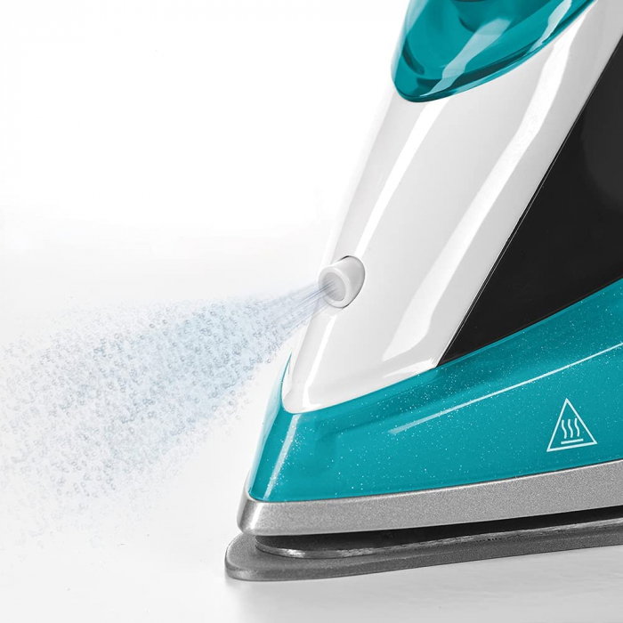 Fier de Călcat cu Abur Polti Vaporella Quick & Slide QS220, Talpă Înveliș Ceramic, 2400 W, Jet abur 250 gr, Rezervor 350 ml, Gri/Verde [4]
