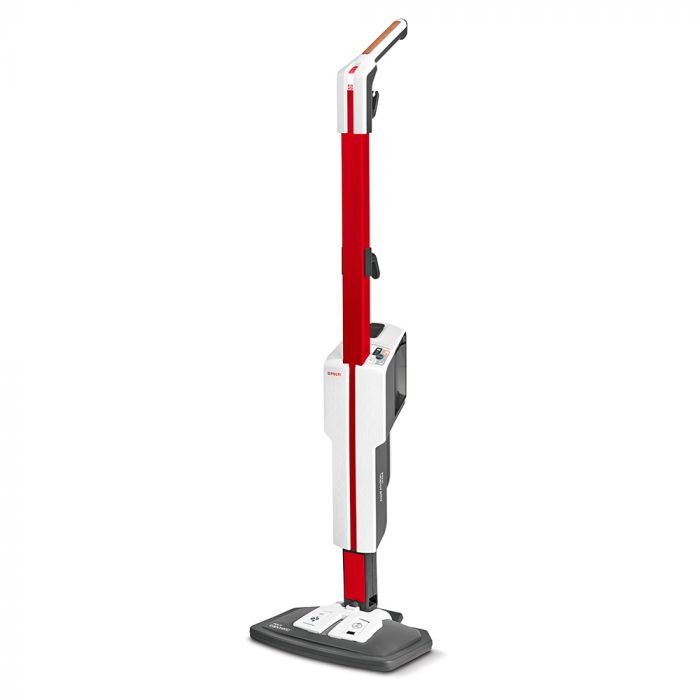 Mop cu Abur Polti Vaporetto SV650_Style 2 în 1, 1500 W, Abur Reglabil, Mâner Plută, 19 Accesorii, Autonomie Nelimitată, Alb/Roșu [15]