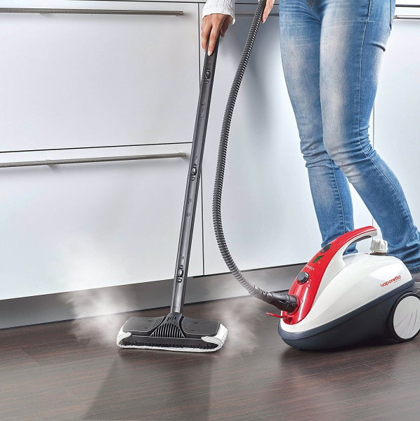 Aparat de Curatat cu Abur Polti Vaporetto Smart 30 R, Emisie Abur 85 g/min, Presiune Abur 3 BAR, 1800 W, Alb/Rosu [6]