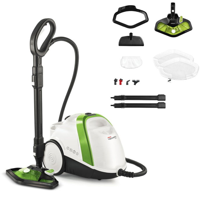 Aparat de Curatat cu Abur Vaporetto Smart 110 Eco, 1500 W, Autonomie Nelimitată de Lucru, 4 Bar, 110 gr/min, Alb/Verde [10]