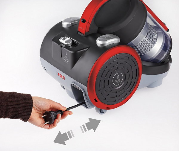 Aspirator fara Sac Polti Forzaspira C 110 Plus, 2 l, 800 W, Filtru HEPA, Negru/Rosu [3]