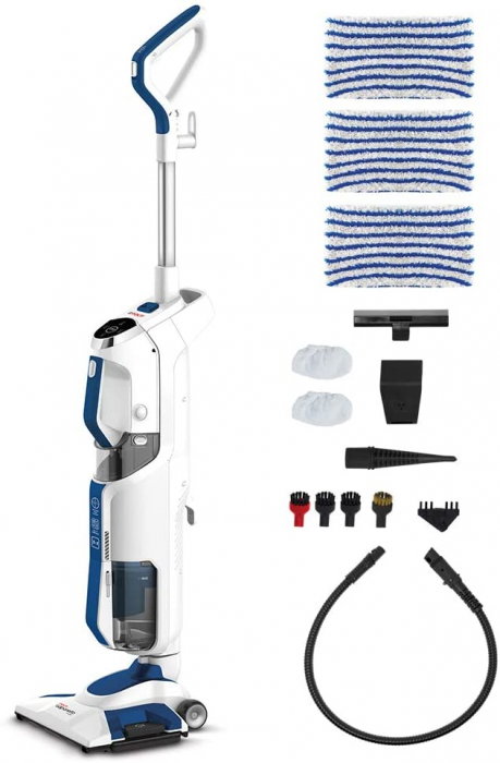 Aspirator Vertical cu Abur, Multifunctional, Polti Vaporetto 3 Clean Blue, 1800 W, 0.5 l, Cyclonic, Alb/Albastru [7]