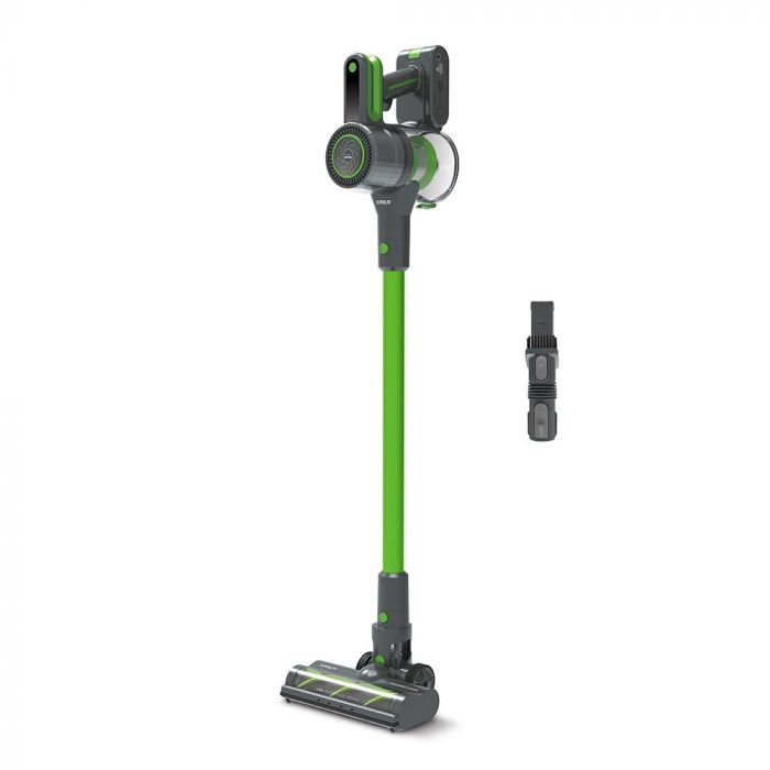 Aspirator Vertical fără Fir Polti Forzaspira D-Power SR500, Multiciclonic, Reîncărcabil, Motor Digital, 3 Programe, Autonomie Lucru 40 min, 0.6 l, Verde/Gri [2]