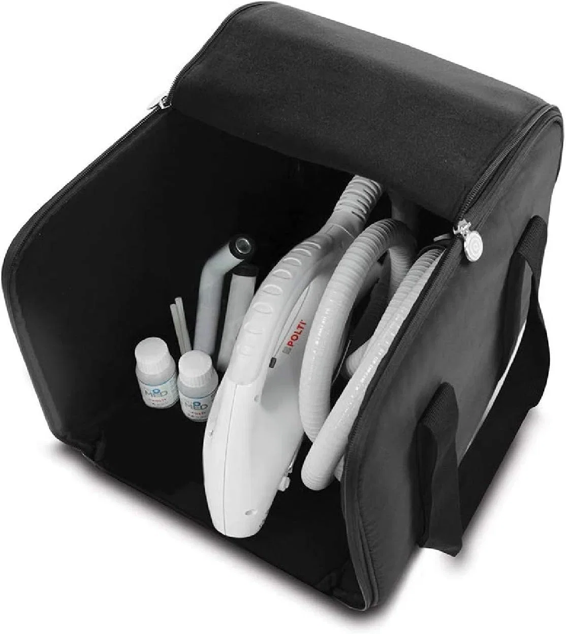 KIT Profesional Polti pentru Eliminarea Ploșnițelor, Autonomie Nelimitată de Funcționare, 1900 W, Emisie Abur până la 140 gr/min, 15 Accesorii, 5,5 BAR, Funcție Turbo, Abur până la 180°C, Alb/Albastru [4]