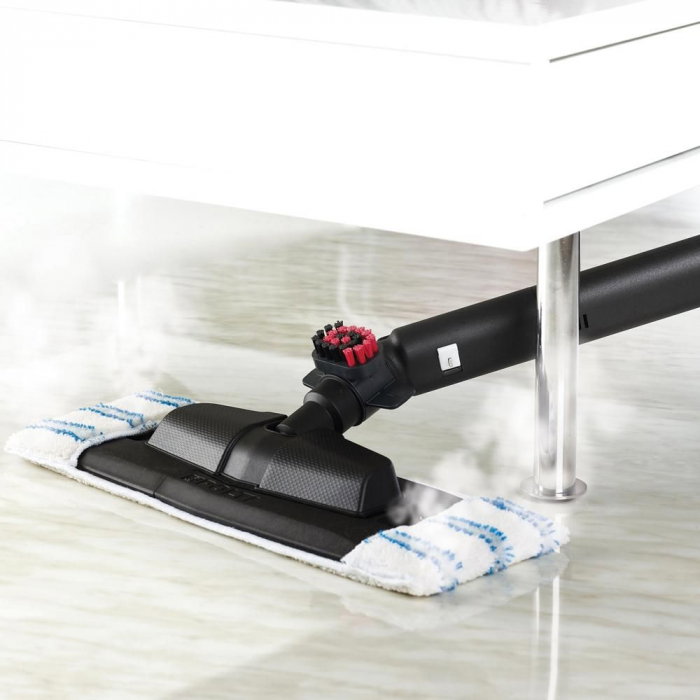 KIT Profesional Polti pentru Eliminarea Ploșnițelor, Autonomie Nelimitată de Funcționare, 1900 W, Emisie Abur până la 140 gr/min, 15 Accesorii, 5,5 BAR, Funcție Turbo, Abur până la 180°C, Alb/Albastru [9]