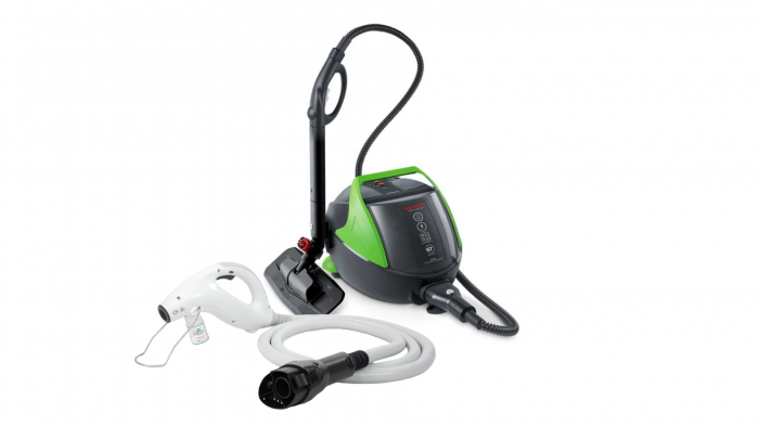 KIT Profesional Polti pentru Eliminarea Ploșnițelor, Autonomie Nelimitată de Funcționare, 1900 W, Emisie Abur până la 140 gr/min, 15 Accesorii, 5,5 BAR, Funcție Turbo, Abur până la 180°C, Alb/Albastru [2]