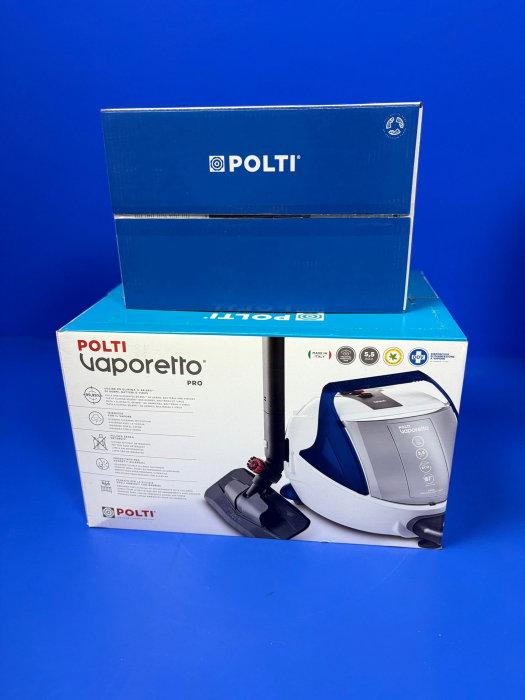 KIT Profesional Polti pentru Eliminarea Ploșnițelor, Autonomie Nelimitată de Funcționare, 1900 W, Emisie Abur până la 140 gr/min, 15 Accesorii, 5,5 BAR, Funcție Turbo, Abur până la 180°C, Alb/Albastru [6]