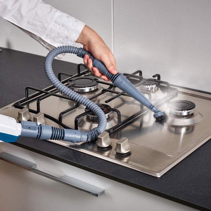 Mop cu Abur Polti Vaporetto SV 460 Double, 15 in 1, 1500 W, 2.4Kg, Alb/Albastru [8]