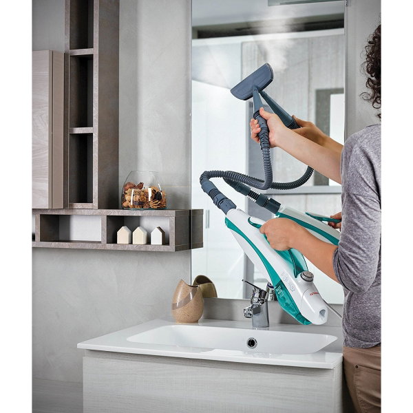 Mop cu Abur Polti Vaporetto SV 450 Double, 15 in 1, 1500 W, 2.4 Kg, Alb/Verde [4]