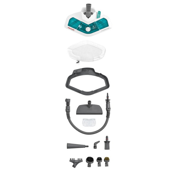 Mop cu Abur Polti Vaporetto SV 450 Double, 15 in 1, 1500 W, 2.4 Kg, Alb/Verde [6]