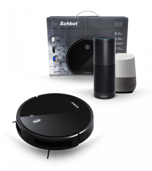 SCHBOT S8 – Aspirator robot 3-în-1, autonomie 120–160 min, rezervor praf 600 ml [4]