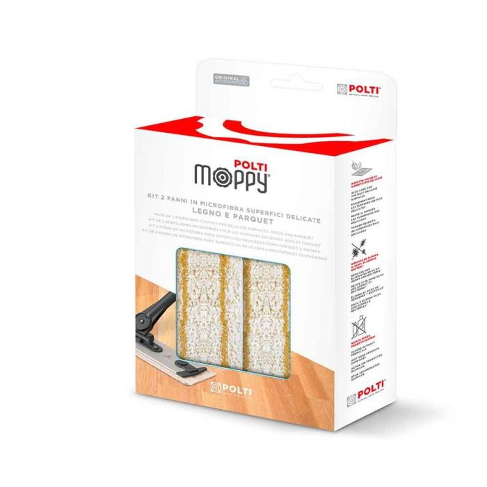 Set Doua Lavete pentru Mop cu Abur fara Fir Polti Moppy, pentru Suprafete Delicate, Lemn, Parchet [3]