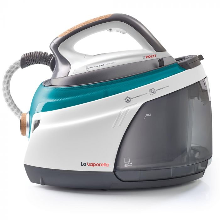 Statie de Calcat Polti La Vaporella XT110C, Talpa Aluminiu, 2350 W, 1.5 l, Boiler 7.5 Bar, Pompa 15 Bar, Functie Steam Pulse 500 gr, Alb/Verde [2]