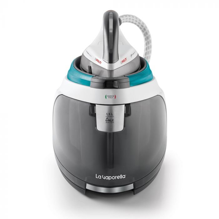 Statie de Calcat Polti La Vaporella XT110C, Talpa Aluminiu, 2350 W, 1.5 l, Boiler 7.5 Bar, Pompa 15 Bar, Functie Steam Pulse 500 gr, Alb/Verde [11]
