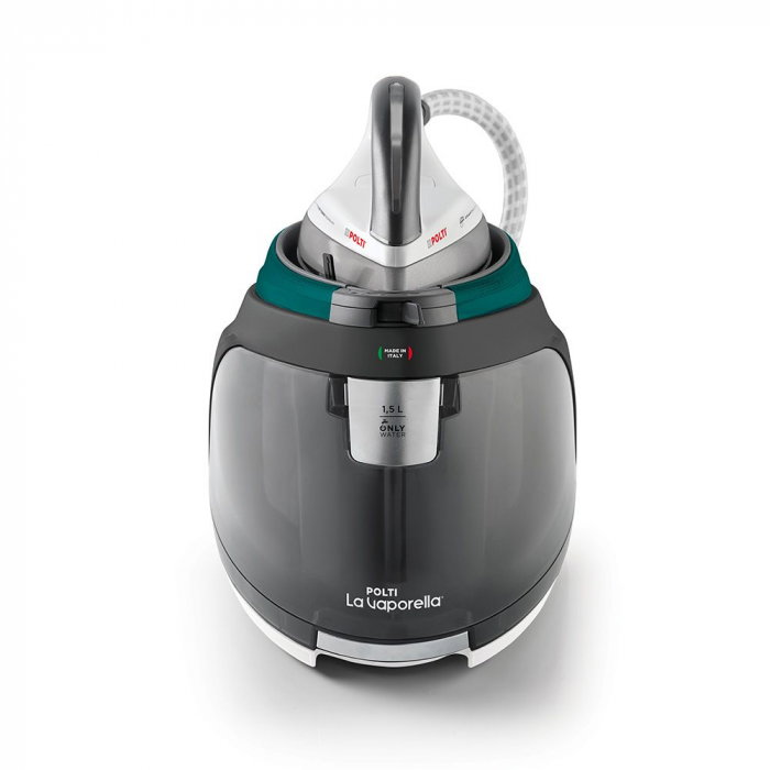 Statie de Calcat Polti La Vaporella XT120C, Talpa Aluminiu, 2350 W, 1.5 l, Boiler 8.5 Bar, Pompa 15 Bar, Functie Steam Pulse 600 gr, Alb/Verde [3]
