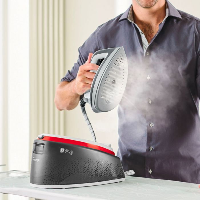 Stație de Călcat Polti Vaporella Instant VI50.50, 2400 W, 2 l, Presiune Pompă 8 BAR, Jet Abur 600 gr/min, Funcție ECO, Gri/Roșu [7]