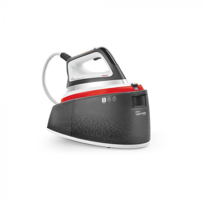 Stație de Călcat Polti Vaporella Instant VI50.50, 2400 W, 2 l, Presiune Pompă 8 BAR, Jet Abur 600 gr/min, Funcție ECO, Gri/Roșu [1]