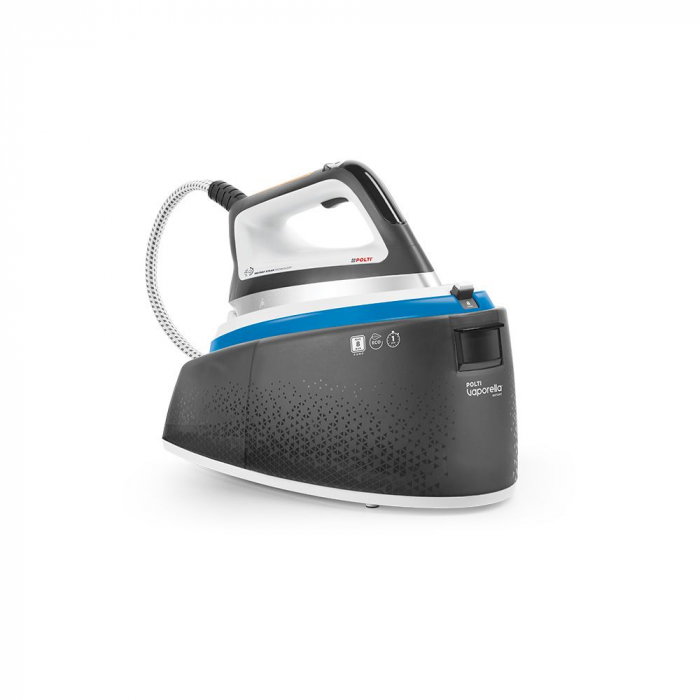Stație de Călcat Polti Vaporella Instant VI50.54, 2200 W, 2 l, Presiune Pompă 8 BAR, Jet Abur 600 gr/min, Funcție ECO, Gri/Albastru [1]